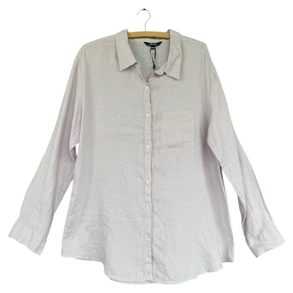 Charlie B Linen Button Down Shirt NWT - Picture 1 of 4